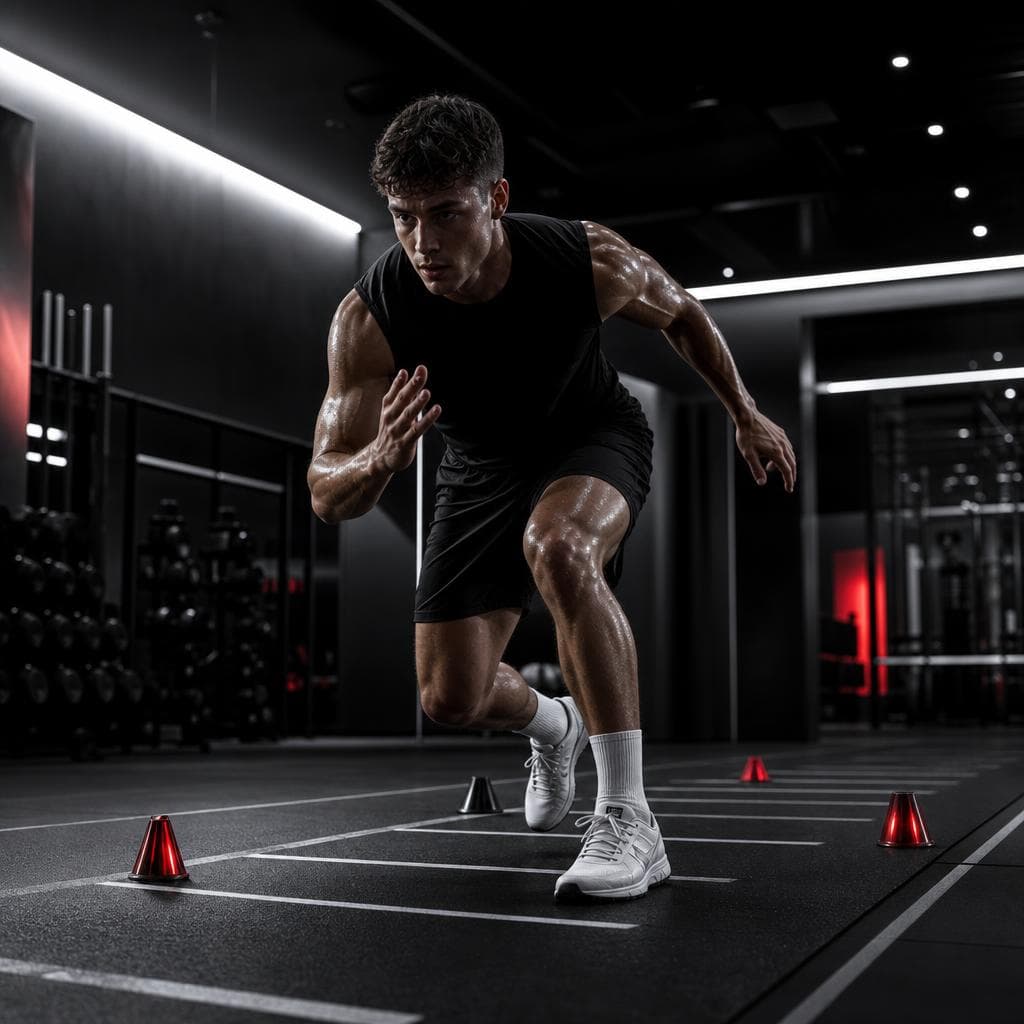 Deportista con una rutina de entrenamiento constante y organizada