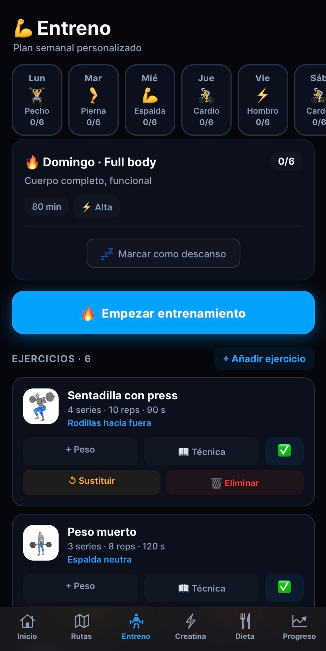 AKILON PRO — Entrenamientos